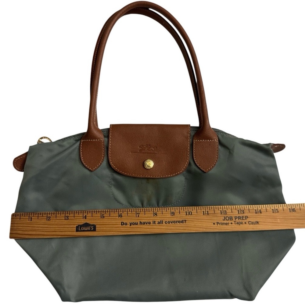 LONGCHAMP Le Pliage Steel Gray Nylon Tote, made in France